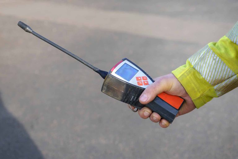détection de fuite de gaz sous voirie ou trottoir